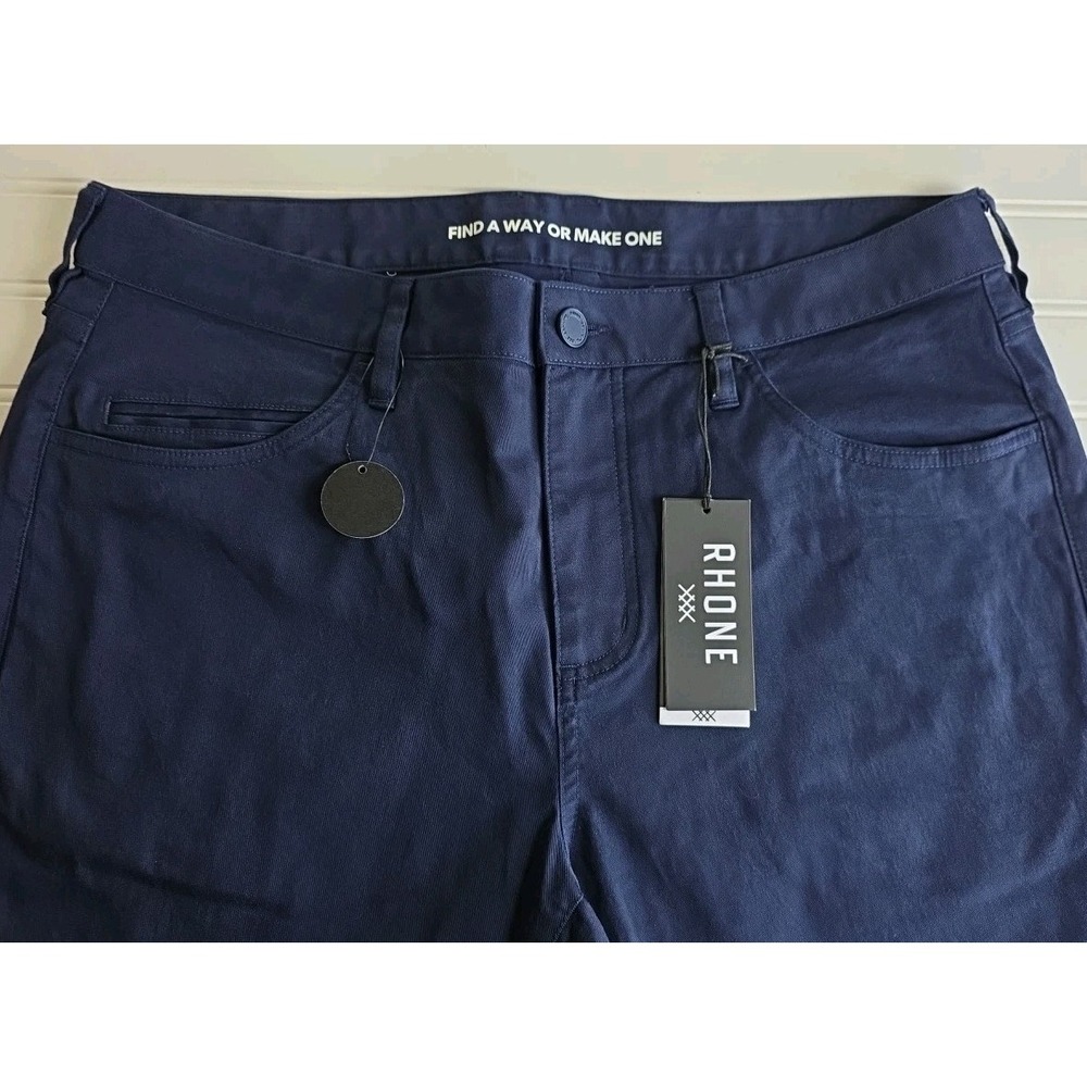 Rhone Men's Everyday Twill 5 Pocket Pants Blue Slim Fit Stretch Sz 33 101253 Nwt